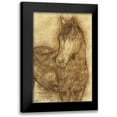 thumbnail image 1 of Medley, Elizabeth 11x14 Black Modern Framed Museum Art Print Titled - Sketched Horse, 1 of 5