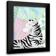 thumbnail image 1 of Medley, Elizabeth 11x14 Black Modern Framed Museum Art Print Titled - Zebra in the Tropics, 1 of 5