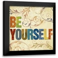 thumbnail image 1 of Medley, Elizabeth 12x12 Black Modern Framed Museum Art Print Titled - Be Yourself, 1 of 5