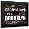 thumbnail image 1 of Medley, Elizabeth 12x12 Black Modern Framed Museum Art Print Titled - New York Boroughs II, 1 of 5