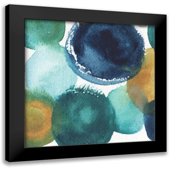 Medley, Elizabeth 12x12 Black Modern Framed Museum Art Print Titled - Teal Watermarks Square I
