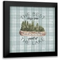 thumbnail image 1 of Medley, Elizabeth 12x12 Black Modern Framed Museum Art Print Titled - The Best Days Are Spent At The Lake, 1 of 5