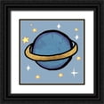 thumbnail image 1 of Medley, Elizabeth 12x12 Black Ornate Wood Framed with Double Matting Museum Art Print Titled - Space Planet, 1 of 4