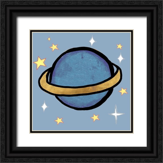 Medley, Elizabeth 12x12 Black Ornate Wood Framed with Double Matting Museum Art Print Titled - Space Planet