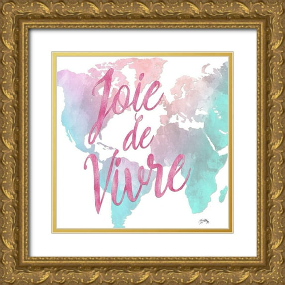 Medley, Elizabeth 12x12 Gold Ornate Wood Framed with Double Matting Museum Art Print Titled - Joie de Vivre
