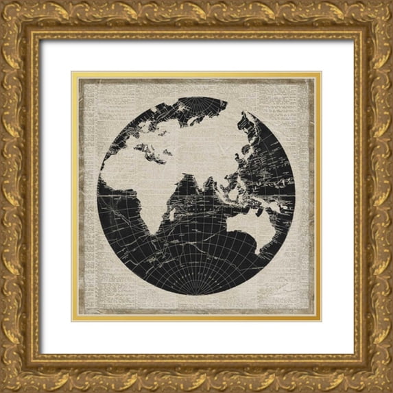Medley, Elizabeth 12x12 Gold Ornate Wood Framed with Double Matting Museum Art Print Titled - World News II