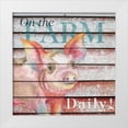 thumbnail image 1 of Medley, Elizabeth 12x12 White Modern Wood Framed Museum Art Print Titled - Barn to Farm Pig I, 1 of 4