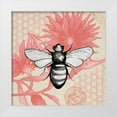 thumbnail image 1 of Medley, Elizabeth 12x12 White Modern Wood Framed Museum Art Print Titled - Bee on Pink Flower Square, 1 of 4
