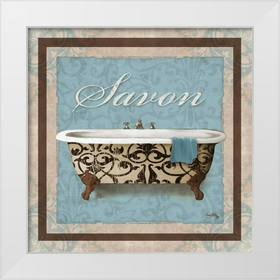 Medley, Elizabeth 12x12 White Modern Wood Framed Museum Art Print Titled - Decorative Tub I