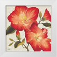 thumbnail image 1 of Medley, Elizabeth 12x12 White Modern Wood Framed Museum Art Print Titled - Flowers with Script II, 1 of 4