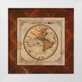 thumbnail image 1 of Medley, Elizabeth 12x12 White Modern Wood Framed Museum Art Print Titled - Red Damask Map I, 1 of 4