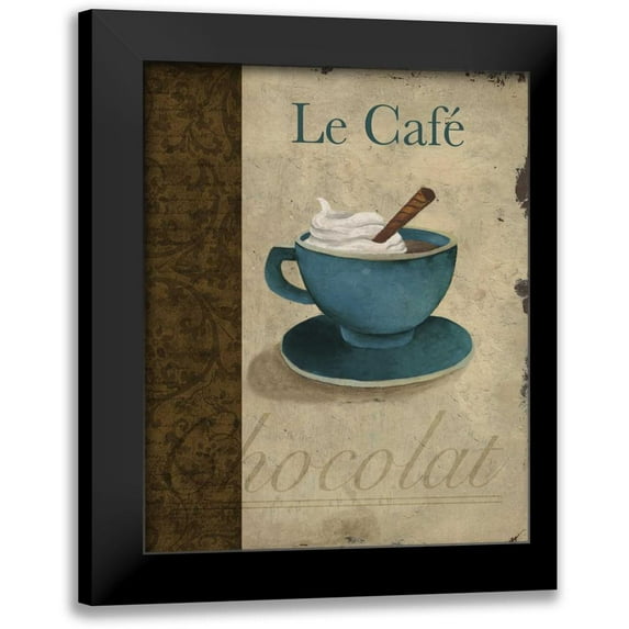 Medley, Elizabeth 12x14 Black Modern Framed Museum Art Print Titled - Le Cafe
