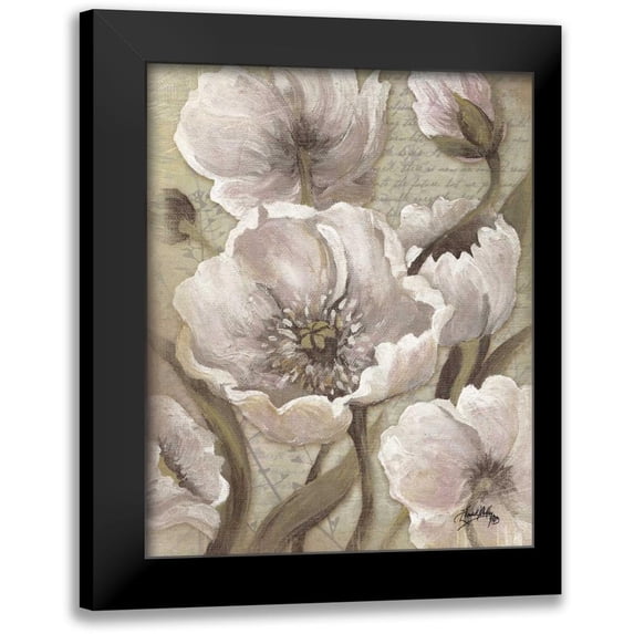 Medley, Elizabeth 12x14 Black Modern Framed Museum Art Print Titled - Scripted Beauty II