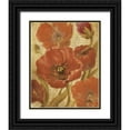 thumbnail image 1 of Medley, Elizabeth 12x14 Black Ornate Wood Framed with Double Matting Museum Art Print Titled - Red Scripted Beauty II, 1 of 4