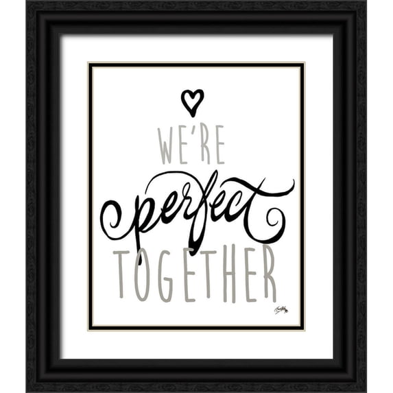 Medley, Elizabeth 12x14 Black Ornate Wood Framed with Double Matting Museum Art Print Titled - Were Perfect Together