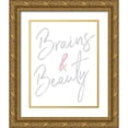 thumbnail image 1 of Medley, Elizabeth 12x14 Gold Ornate Wood Framed with Double Matting Museum Art Print Titled - Brains And Beauty, 1 of 4