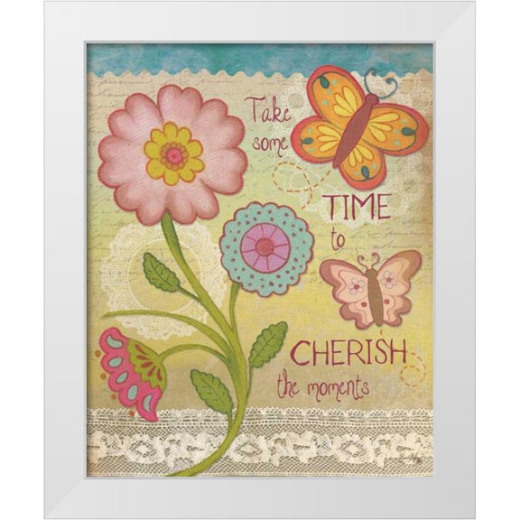 Medley, Elizabeth 12x14 White Modern Wood Framed Museum Art Print Titled - Flight of Purpose II