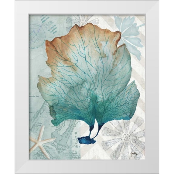 Medley, Elizabeth 12x14 White Modern Wood Framed Museum Art Print Titled - Nautical World IV