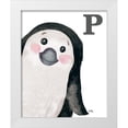 thumbnail image 1 of Medley, Elizabeth 12x14 White Modern Wood Framed Museum Art Print Titled - P is for Penguin, 1 of 4