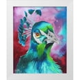 thumbnail image 1 of Medley, Elizabeth 12x14 White Modern Wood Framed Museum Art Print Titled - Peacocks of a Feather, 1 of 4