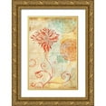 thumbnail image 1 of Medley, Elizabeth 13x18 Gold Ornate Wood Framed with Double Matting Museum Art Print Titled - Map Wallflower I, 1 of 4