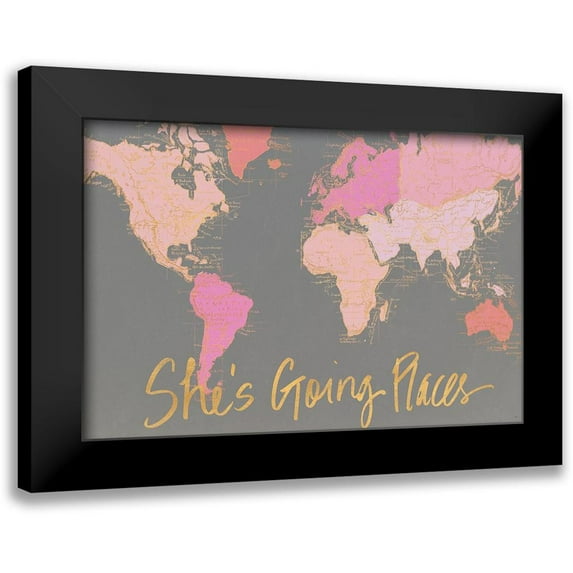 Medley, Elizabeth 14x11 Black Modern Framed Museum Art Print Titled - Shes Going Places