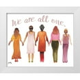 thumbnail image 1 of Medley, Elizabeth 14x12 White Modern Wood Framed Museum Art Print Titled - We Are All One, 1 of 4