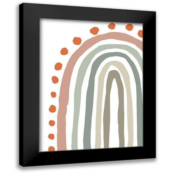 Medley, Elizabeth 14x18 Black Modern Framed Museum Art Print Titled - Rainbow II