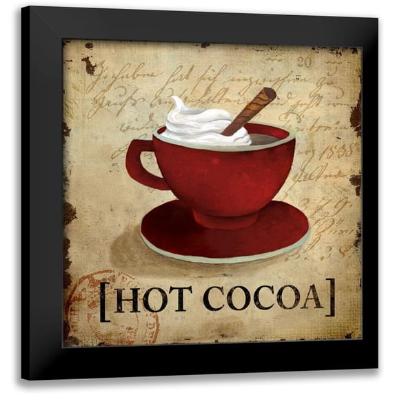 Medley, Elizabeth 15x15 Black Modern Framed Museum Art Print Titled - Hot Cocoa