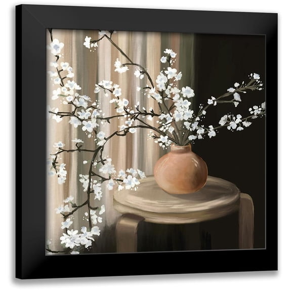Medley, Elizabeth 15x15 Black Modern Framed Museum Art Print Titled - Still Life Blossoms