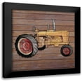 thumbnail image 1 of Medley, Elizabeth 15x15 Black Modern Framed Museum Art Print Titled - Tractor on Wood I, 1 of 5