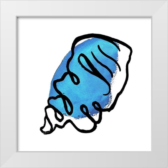 Medley, Elizabeth 15x15 White Modern Wood Framed Museum Art Print Titled - Coastal Contours III