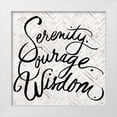 thumbnail image 1 of Medley, Elizabeth 15x15 White Modern Wood Framed Museum Art Print Titled - Serenity Courage Wisdom, 1 of 4