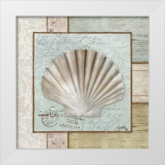 Medley, Elizabeth 15x15 White Modern Wood Framed Museum Art Print Titled - Traveling By Sea I