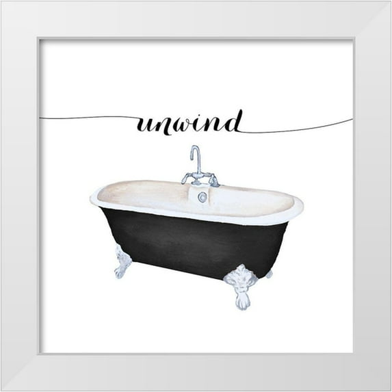 Medley, Elizabeth 15x15 White Modern Wood Framed Museum Art Print Titled - Unwind