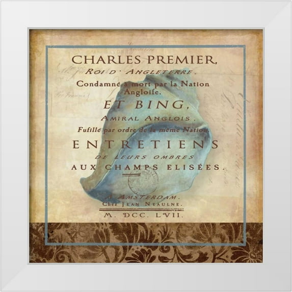 Medley, Elizabeth 15x15 White Modern Wood Framed Museum Art Print Titled - Vintage Shell I