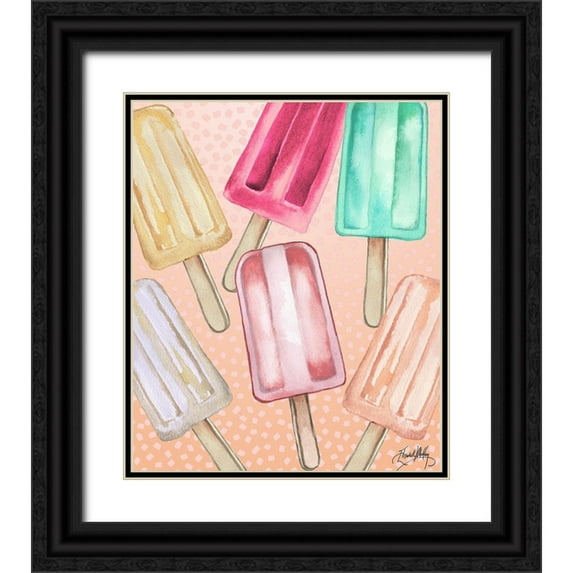 Medley, Elizabeth 15x17 Black Ornate Wood Framed with Double Matting Museum Art Print Titled - Cool Popsicles