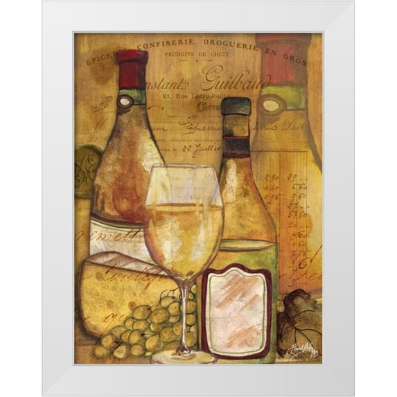Medley, Elizabeth 15x18 White Modern Wood Framed Museum Art Print Titled - A Good Vintage on Gold II