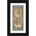 thumbnail image 1 of Medley, Elizabeth 15x32 Black Ornate Wood Framed with Double Matting Museum Art Print Titled - World Map Panel I, 1 of 4