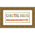thumbnail image 1 of Medley, Elizabeth 18x10 Gold Ornate Wood Framed with Double Matting Museum Art Print Titled - Coastal Oasis, 1 of 4