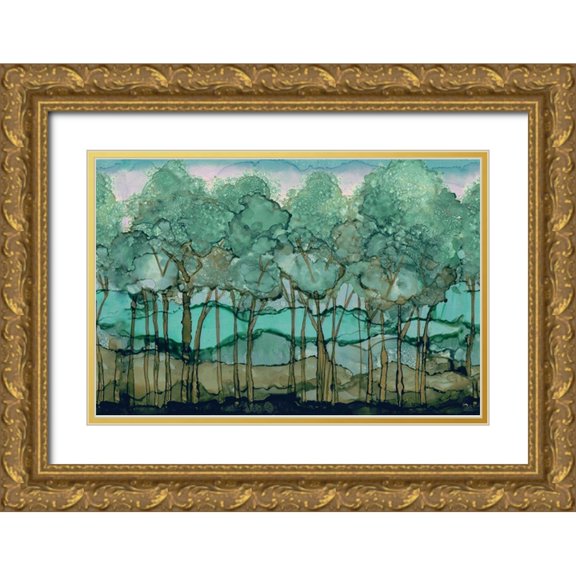 Medley, Elizabeth 18x13 Gold Ornate Wood Framed with Double Matting Museum Art Print Titled - Green Tree Grove