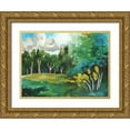 thumbnail image 1 of Medley, Elizabeth 18x14 Gold Ornate Wood Framed with Double Matting Museum Art Print Titled - Small Village II, 1 of 4