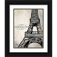 thumbnail image 1 of Medley, Elizabeth 19x24 Black Ornate Wood Framed with Double Matting Museum Art Print Titled - Paris Eiffel, 1 of 4