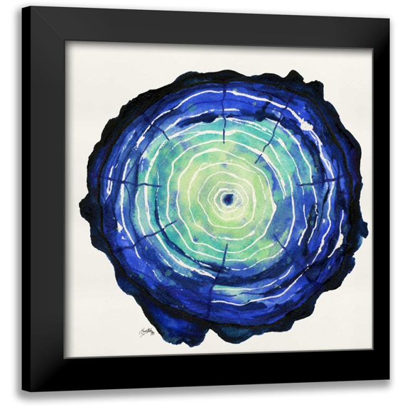Medley, Elizabeth 20x20 Black Modern Framed Museum Art Print Titled - Colored Tree Trunk I