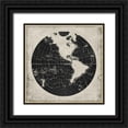 thumbnail image 1 of Medley, Elizabeth 20x20 Black Ornate Wood Framed with Double Matting Museum Art Print Titled - World News I, 1 of 4
