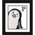 thumbnail image 1 of Medley, Elizabeth 20x24 Black Ornate Wood Framed with Double Matting Museum Art Print Titled - P is for Penguin, 1 of 4