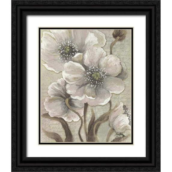 Medley, Elizabeth 20x24 Black Ornate Wood Framed with Double Matting Museum Art Print Titled - Scripted Beauty I