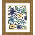 thumbnail image 1 of Medley, Elizabeth 20x24 Gold Ornate Wood Framed with Double Matting Museum Art Print Titled - Lavender Flower Burst I, 1 of 4