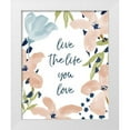 thumbnail image 1 of Medley, Elizabeth 20x24 White Modern Wood Framed Museum Art Print Titled - Live The Life You Love, 1 of 4