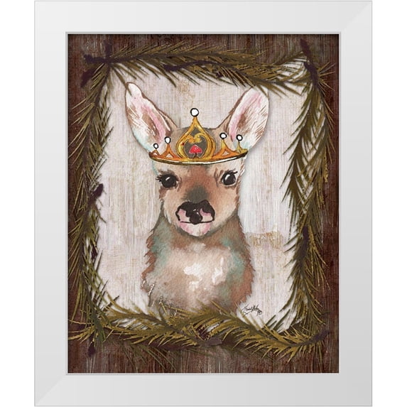 Medley, Elizabeth 20x24 White Modern Wood Framed Museum Art Print Titled - Woodland Animals I